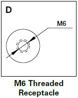 M6 Threaded Receptacle